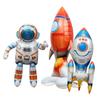 Cartoon Spaceman Rocket Foil Balloons 4D Aluminum Film Balloon  Children's Birthday Party
