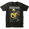Star Wars Polish Poster T Shirt Licensed Sci-Fi Movie Retro Classic Tee Black