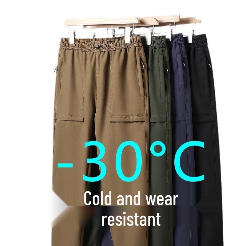 Осенне-зимние унисекс ветрозащитные софтшелл брюки для хайкинга с водонепроницаемой бархатной подкладкой, с возможностью нанесения логотипа