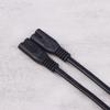 IEC 320 C8 2Pin Male To 2 X C7 Female Y Split Power Cable Около 28 см IEC 320 C7 To C8 Удлинительные шнуры C8 Male To C7 Female Cable