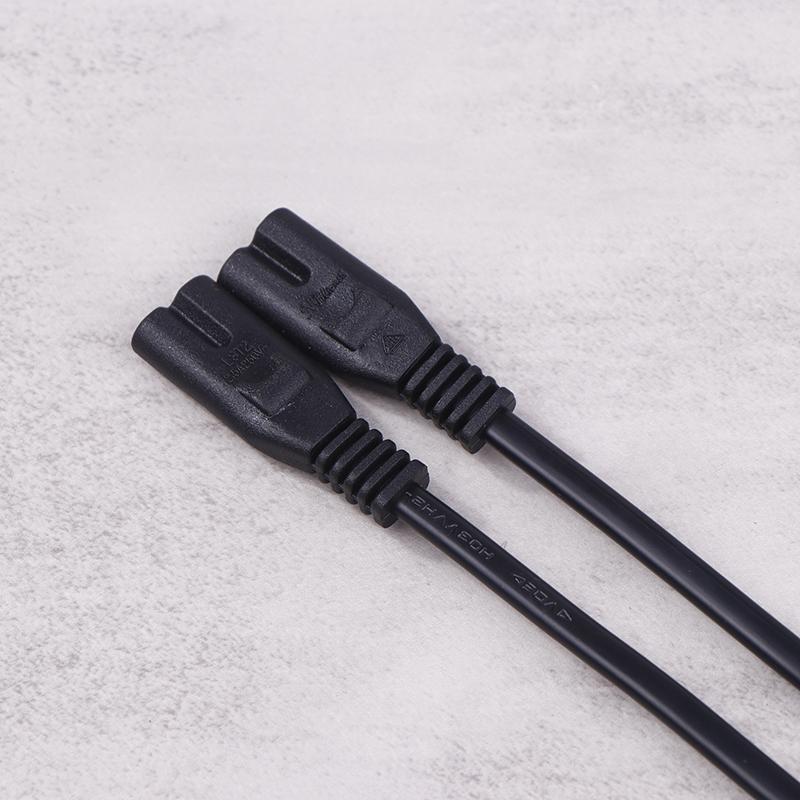 IEC 320 C8 2Pin Male To 2 X C7 Female Y Split Power Cable Около 28 см IEC 320 C7 To C8 Удлинительные шнуры C8 Male To C7 Female Cable