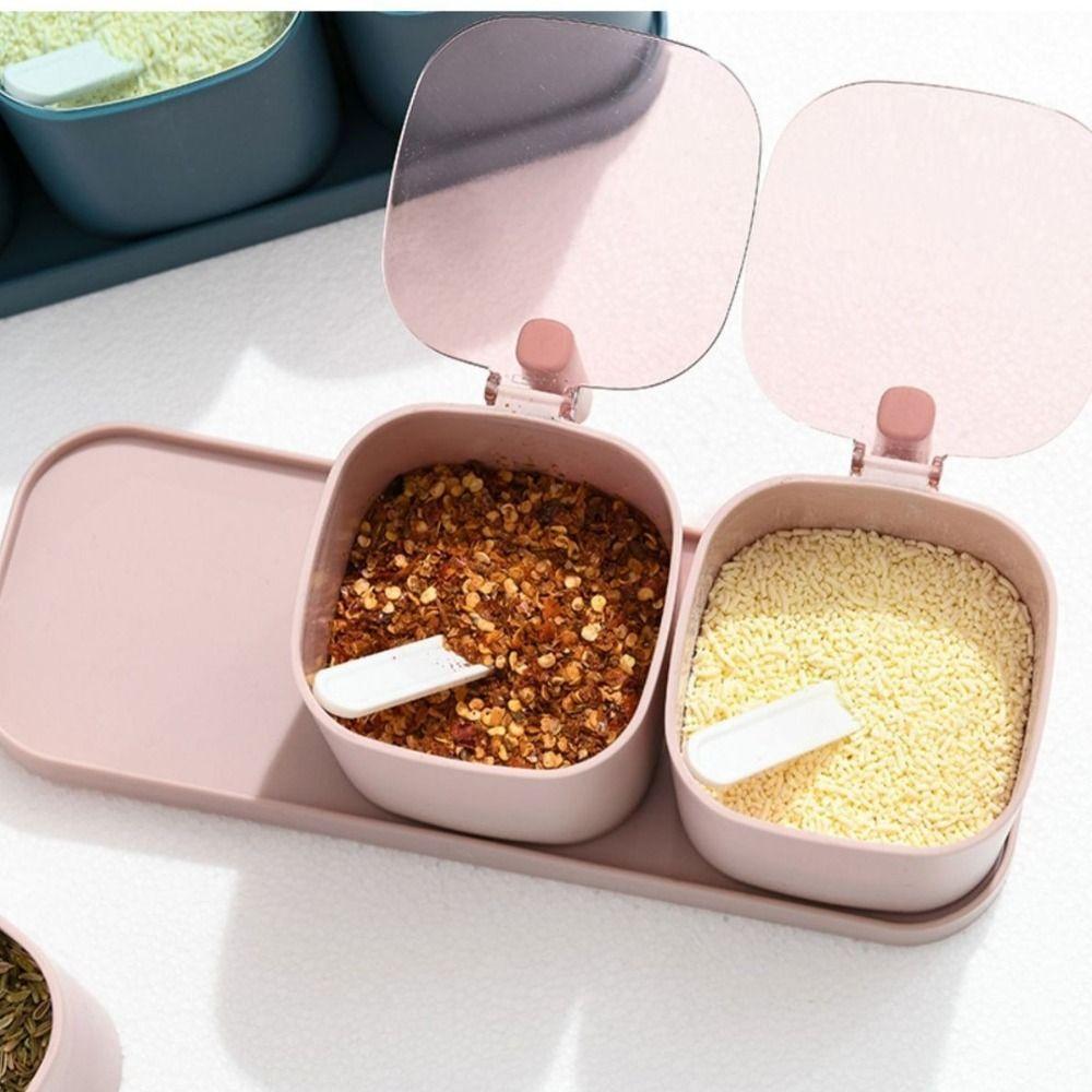 Airtight Spices Box Anti Slip Condiment Bottle Practical Spice Container Cooking
