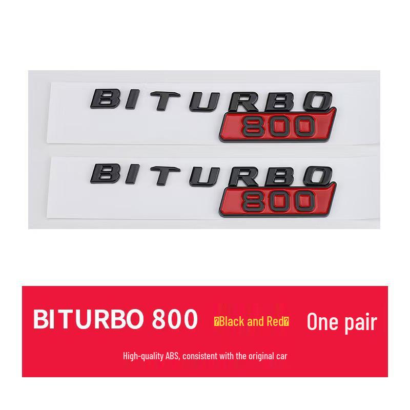 Brabus BITURBO Fender Emblem: Suitable for Mercedes 800, 700, 900 Models