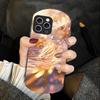Порошок Золотого Лотоса Для IPhone 16 Pro Max 11 12 Mini 13 14 P Lus 15 Plus 7 8 Se 2020 X Xs Эллиптический Закаленный Стеклянный Чехол Для Телефона