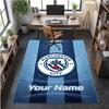 Crystal Velvet Rug Manchester City Print Custom Name Text Floor Mat Home Decor