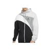 Jordan Jumpman Wave Asymmetrical Logo Patchwork Woven Jacket Men Jacket Black Gray CK6867-077