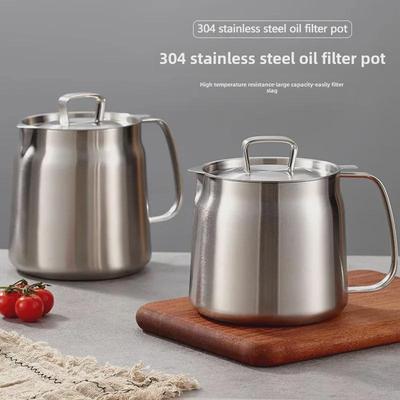 Емкость для хранения и фильтрации масла из нержавеющей стали 304 - фильтр для остатков масла на кухне