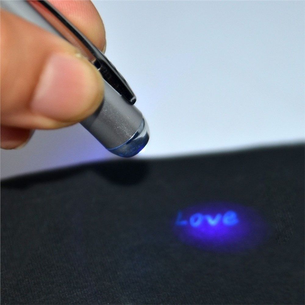 Currency Detector Secret Message Invisible Ink Marker Spy Pen with Ultraviolet LED High Quality