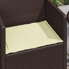 Seat Cushions 2 pcs Cream 47 x 36 x 2 cm Polyester