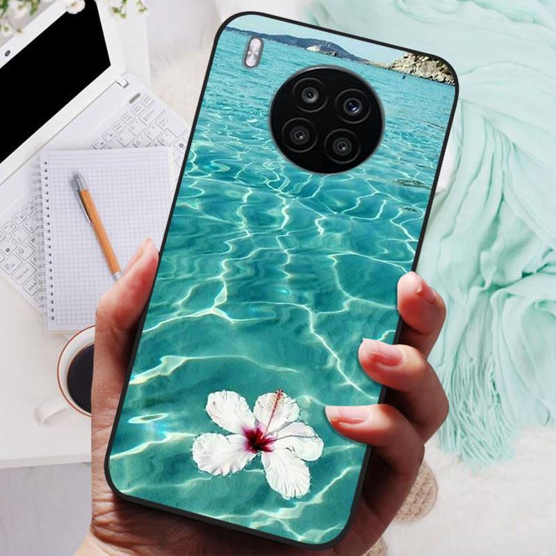 Чехол для Honor 50 Lite Черный Чехол Лев Волк Силиконовый Мягкий Задний Чехол Для Телефона Huawei Honor 50 Lite Pro Защитный Чехол