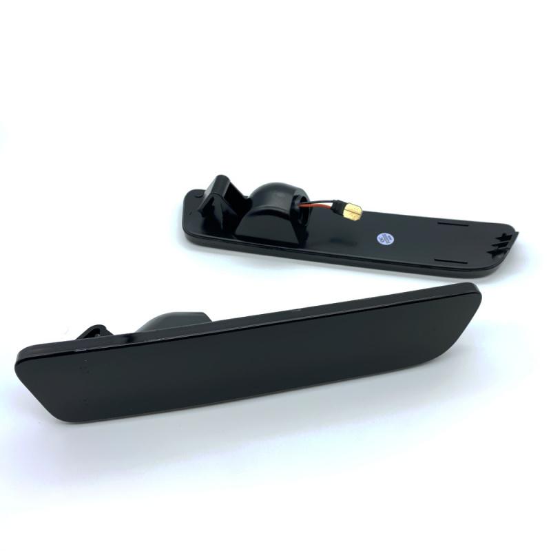 2Pcs Car Smoked LED Rear Bumper Side Marker Light Red For Ford Mustang 2005-2009