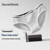 SecretWorld Women's Seamless Low-Rise Cotton Briefs 3-Pack