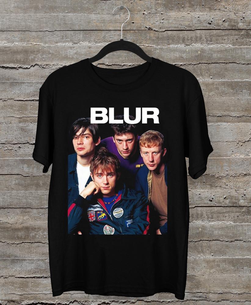 НОВАЯ Футболка с коротким рукавом с принтом участника группы Blur, черная, все размеры AG2312, унисекс
