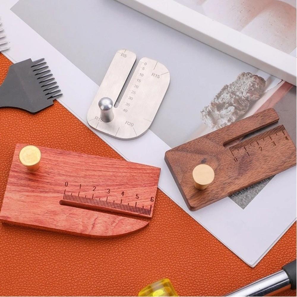 Multifunctional Wooden Leather Chopper Stainless Steel Punching Auxiliary Tool