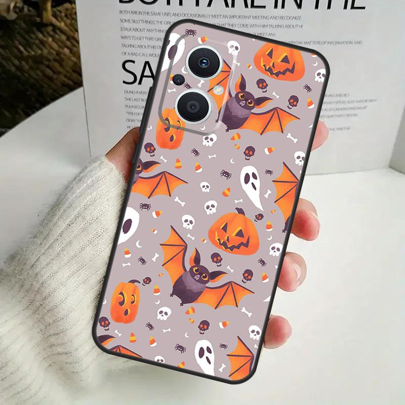 Halloween Vampire Bats Case For OPPO Reno 8 7 6 5 4 Lite 8T 5Z 4Z 10 11F OPPO Find X5 X6 Pro X2 Neo X3 Lite Cover