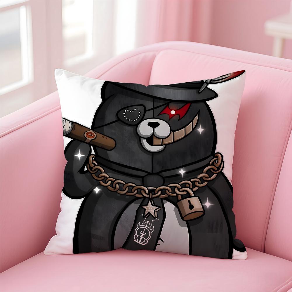 SShirokuma Cushion Cover Pillow Case Soft Friendly Fabric Concealed Zipper