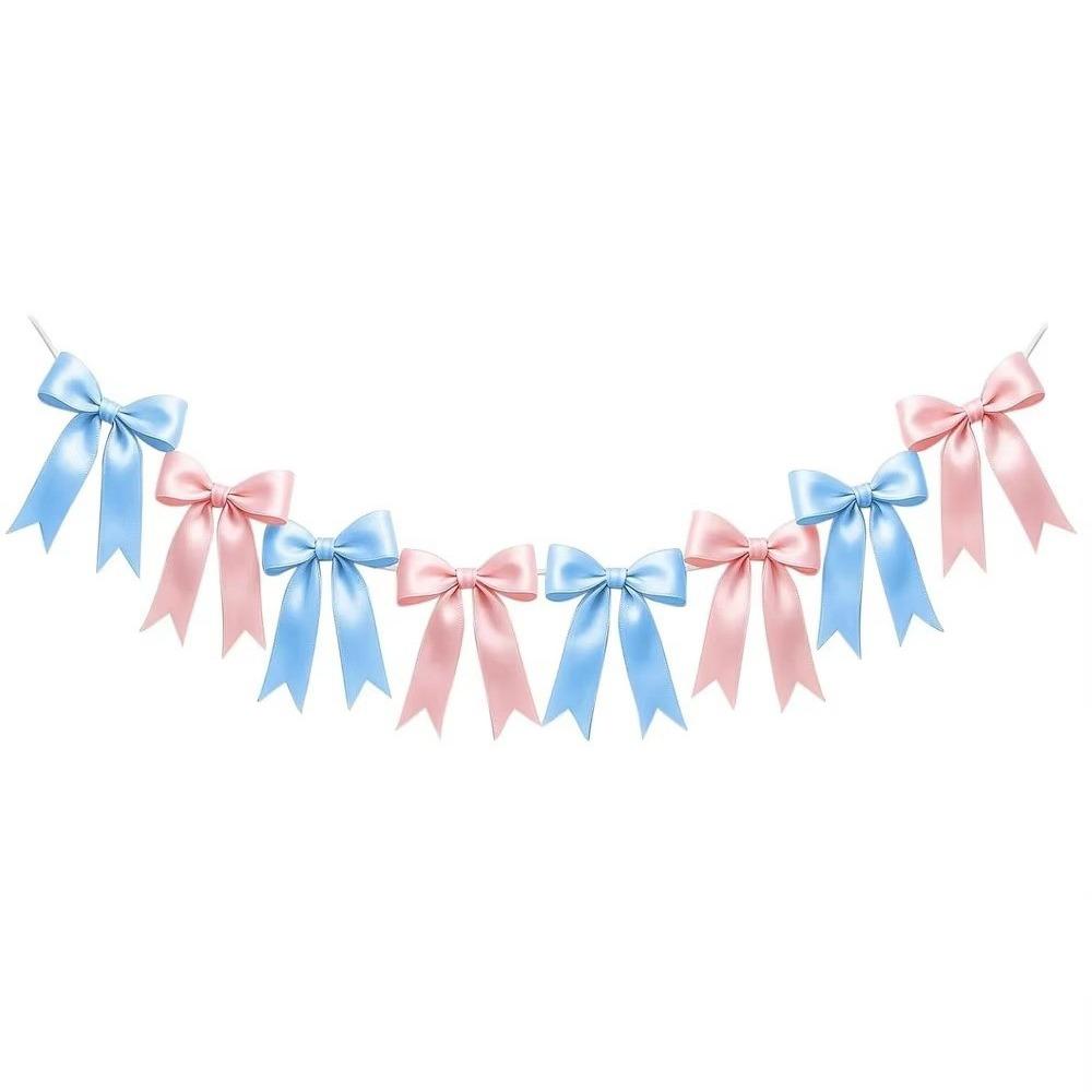 Bowknot Bowknot Garland Satin Ribbon Garland New Bow Garland Banner Wedding Decor