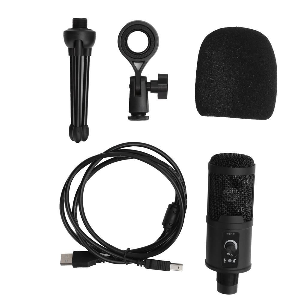 Condenser Microphone for Gaming Computer Live USB Speaker 192K24Bit 20HZ‑20KHZ 20mA