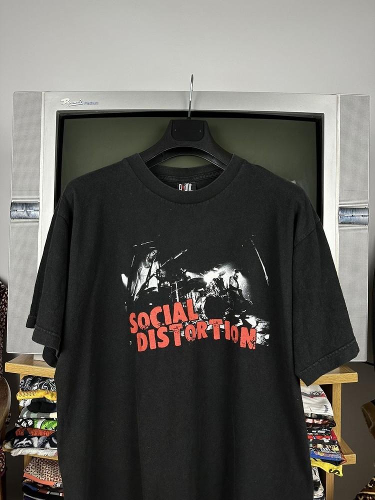 Vintage 90s Social Distortion Band Black Unisex Tshirt Reprint S-5XL KH12113