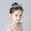 Золотая хрустальная корона-ободок для принцессы для девочек - Аксессуар на день рождения Эльзы из мультфильма «Холодное сердце»
