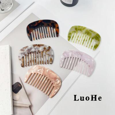 Luohe Jewelry Портативная ацетатная расческа для волос для девочек - Новый сувенир Маленькая расческа