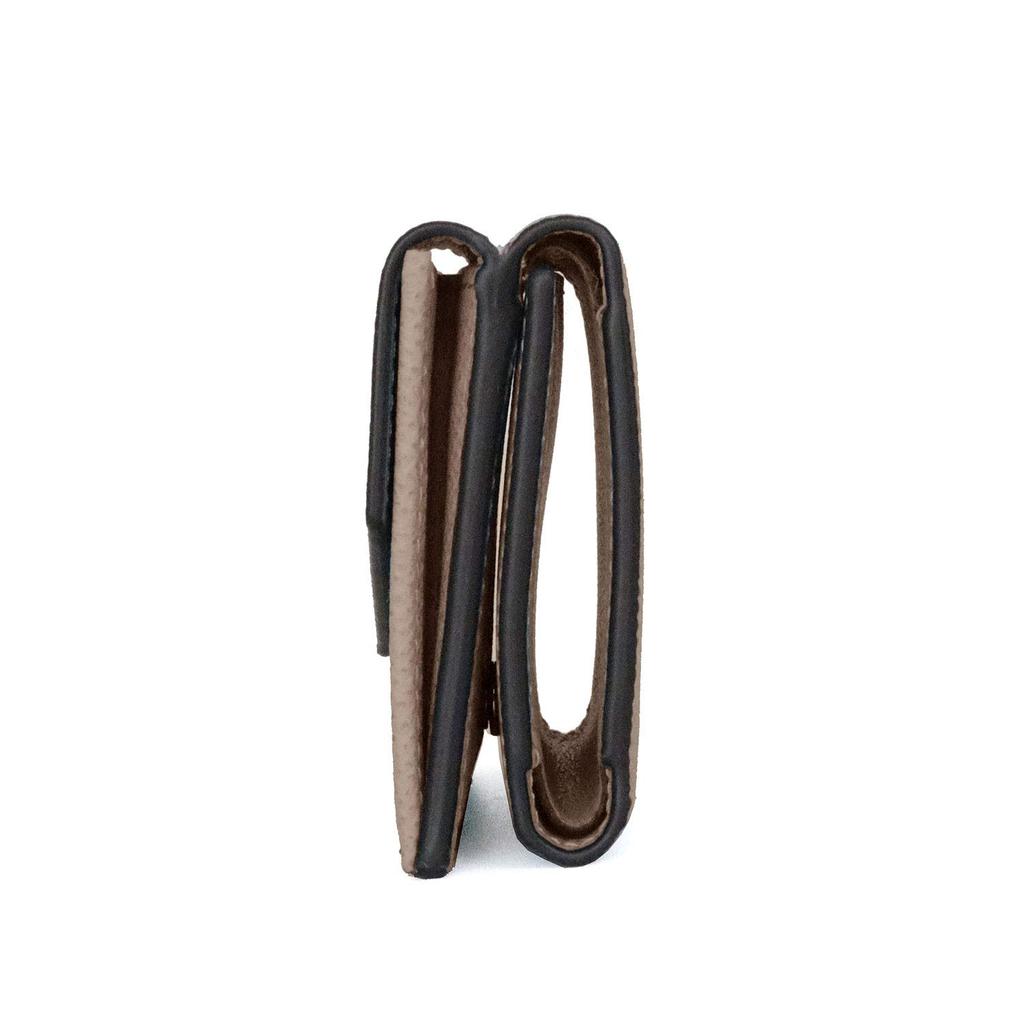 Bonaventura Noblessa Маленький кошелек Кошелек Лучшая кожа Минималистичный Тонкий Натуральная кожа Подарок Новый Жизнь Белый день [BONAVENTURA] [Серо-бежевый] Европейский