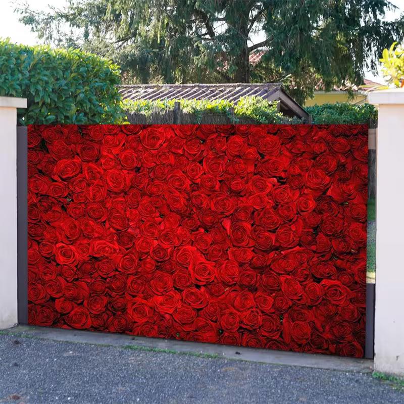 2D Red Rose Wall Backdrop Valentine’s Day & Wedding Photo Booth Background