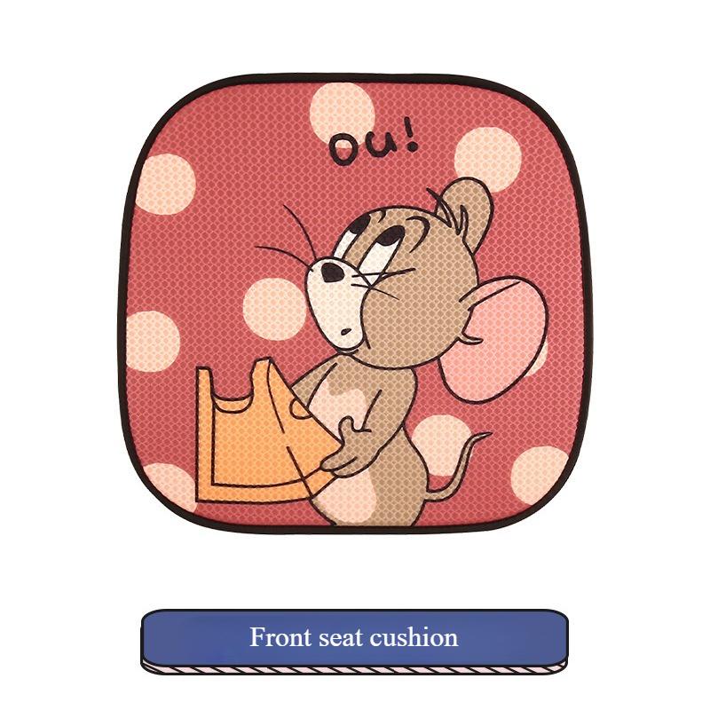 Cute Cartoon Cat And Mouse Four Seasons Universal Seat Cushion for Women's Personalized Couple Car Seat Cover Seat Accessories