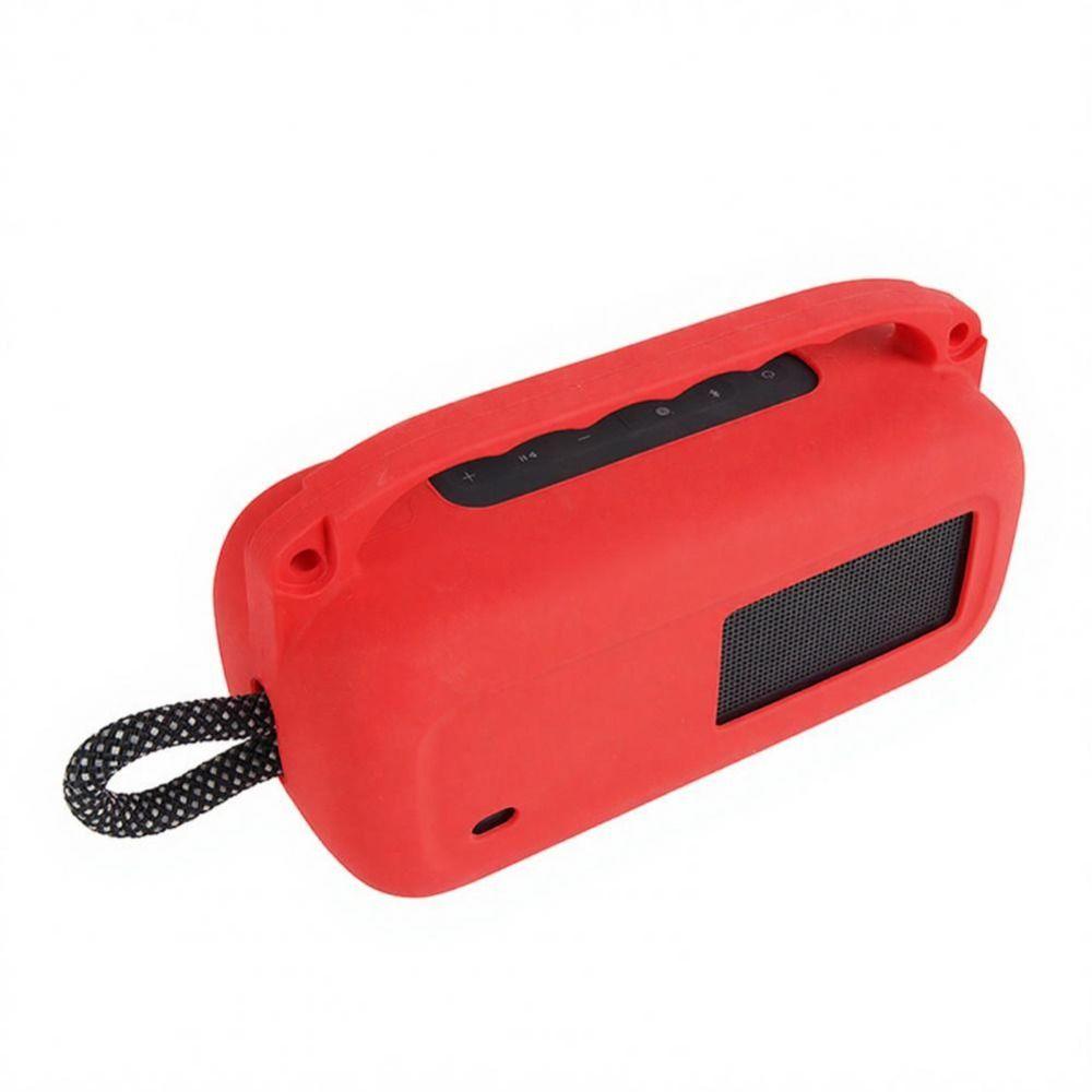 Shockproof Silicone Speaker Storage Bag with Shoulder Strap Anti-Drop Carrying Case Anti-Scratch for Bose SoundLink Plus