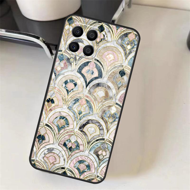 Muted Moroccan Mosaic Tiles Case For Samsung Galaxy M20 M21 M23 M31 M11 M54 M14 M34 M13 M52 M32 M12 M16 M36 M56 M15 M55