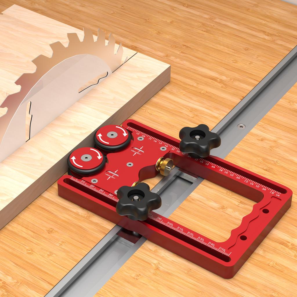 Table Saw Feeding Roller Table Saw Stock Roller Aluminum Alloy 160mm Rail Double Wheel Rust Prevention for Band Saws