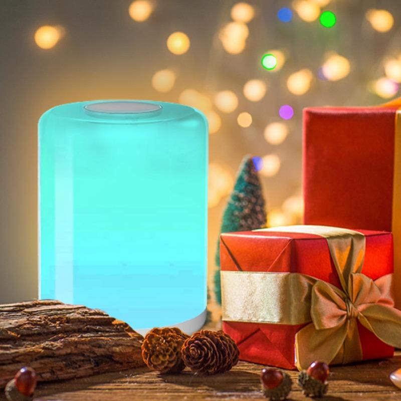 Перезаряжаемый интеллектуальный сенсорный ночник с индукционным диммером, интеллектуальная переносная лампа у кровати с возможностью регулировки яркости RGB, изменение цвета