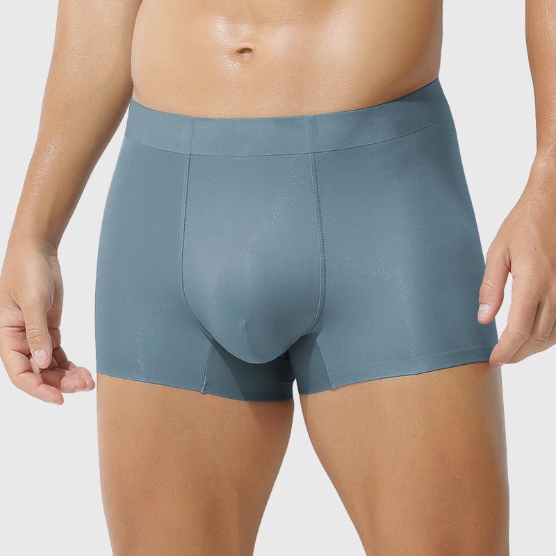 Men's 100% Modal Seamless Boxer Briefs with Silk Inner Crotch - Ultra Comfortable.