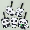 Panda Cartoon PVC Luggage Tag - Creative Travel Boarding Pass for Suitcase