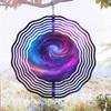 Galaxy Wind Chime Outdoor Metal Garden Decor with Cosmic Swirl Design Soothing Sound for Patio Balcony Yard Bird Deterrent