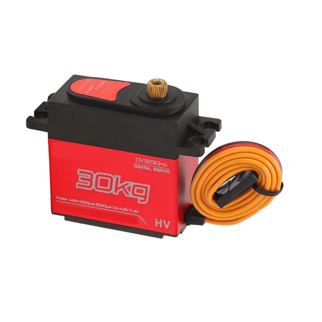 RC Сервопривод 30 кг Быстрый отклик Алюминиевый сплав 180 градусов Водонепроницаемый Цифровой сервопривод с металлическим рычагом для