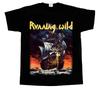 Running Wild Under Jolly Roger Short Long Sleeve Black Unisex T-Shirt