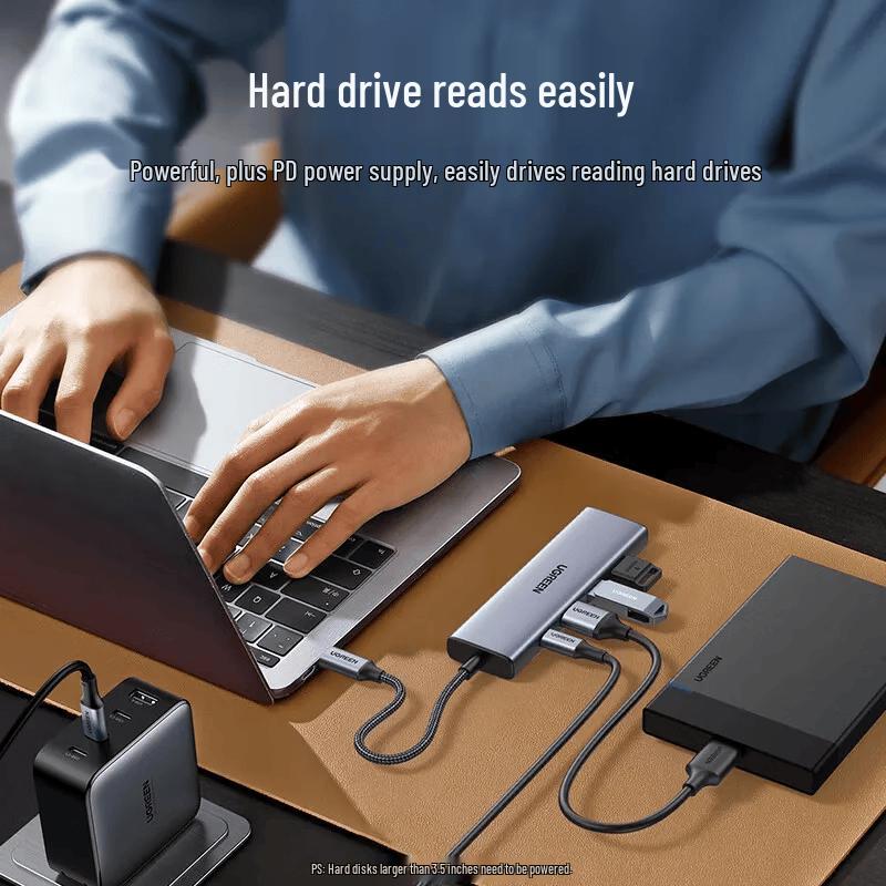 UGREEN Type-C to HDMI USB 3.0 PD Hub with 1.5M Extension Cable