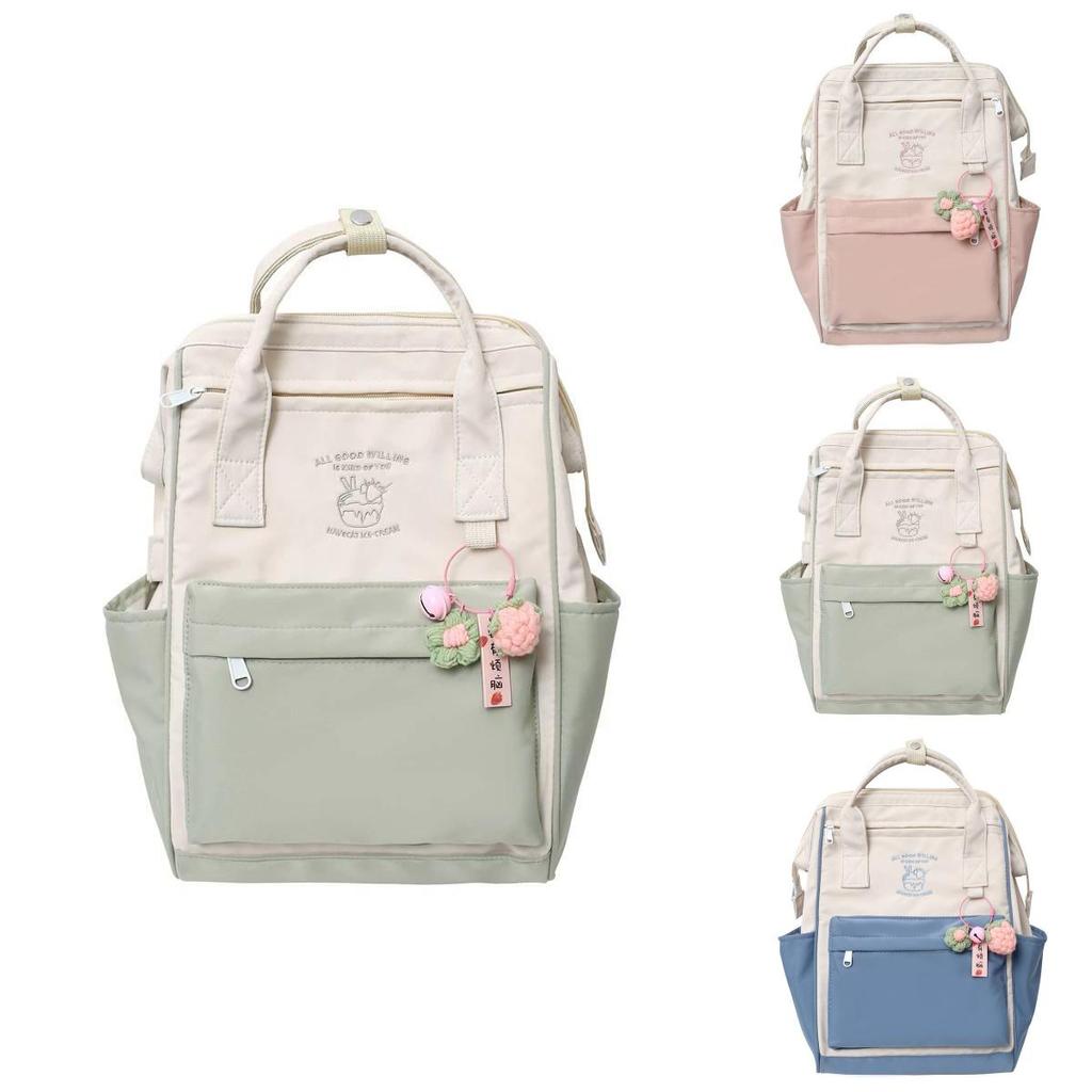 Forest Fairy Princess Nylon Backpack Lightweight Waterproof Trendy Student Bag For Girls