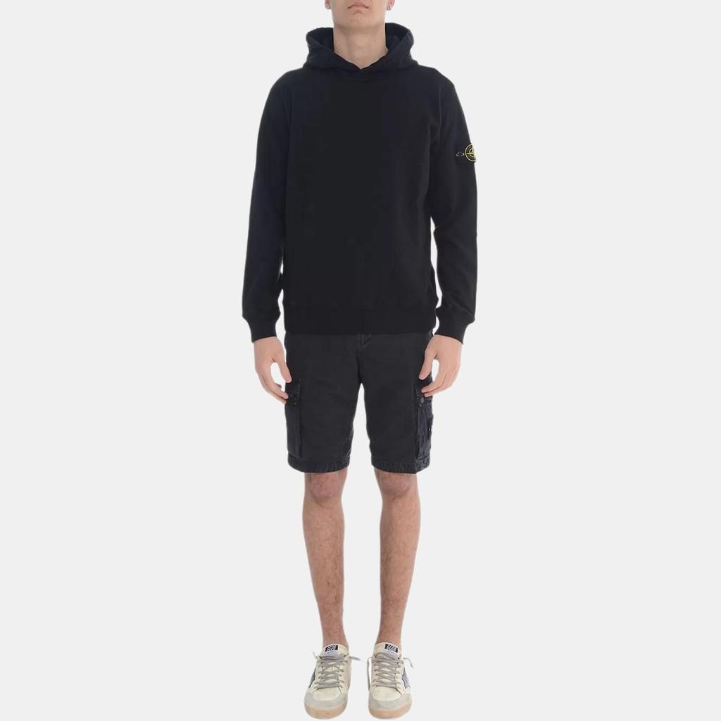 STONE ISLAND Однотонное худи с капюшоном и длинными рукавами для мужчин, черное K1S1561000-37S0060-V0029