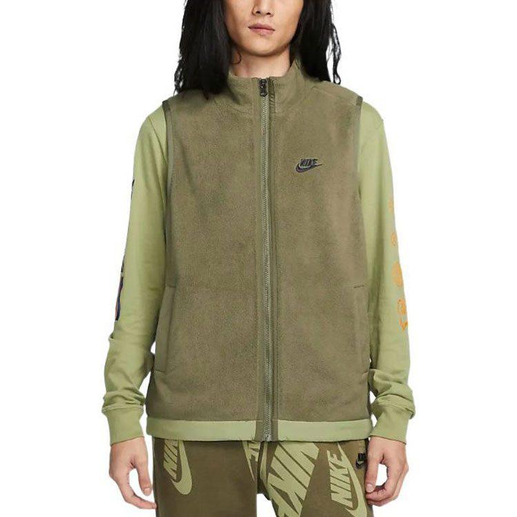 Nike Жилеты Мужские Зеленый Стойка Умеренный Другое DQ4899-222