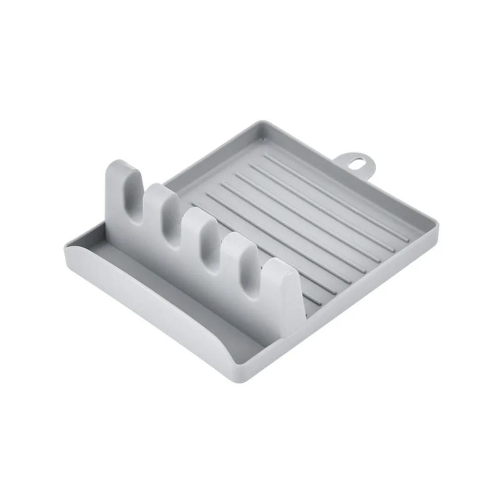 1PC Multi-Functional Kitchen Utensil Holder Pot Lid Rack Spoon Shelf Chopsticks Holder Countertop Spatula Organizer Soup Spoon