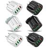 4-портовый USB-зарядный блок с адаптером для путешествий EU/UK/US Портативный зарядный блок