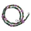Natural Amethyst Aventurine Labradorite Gemstone Beads Necklace 17" UB-5096 UB-5096