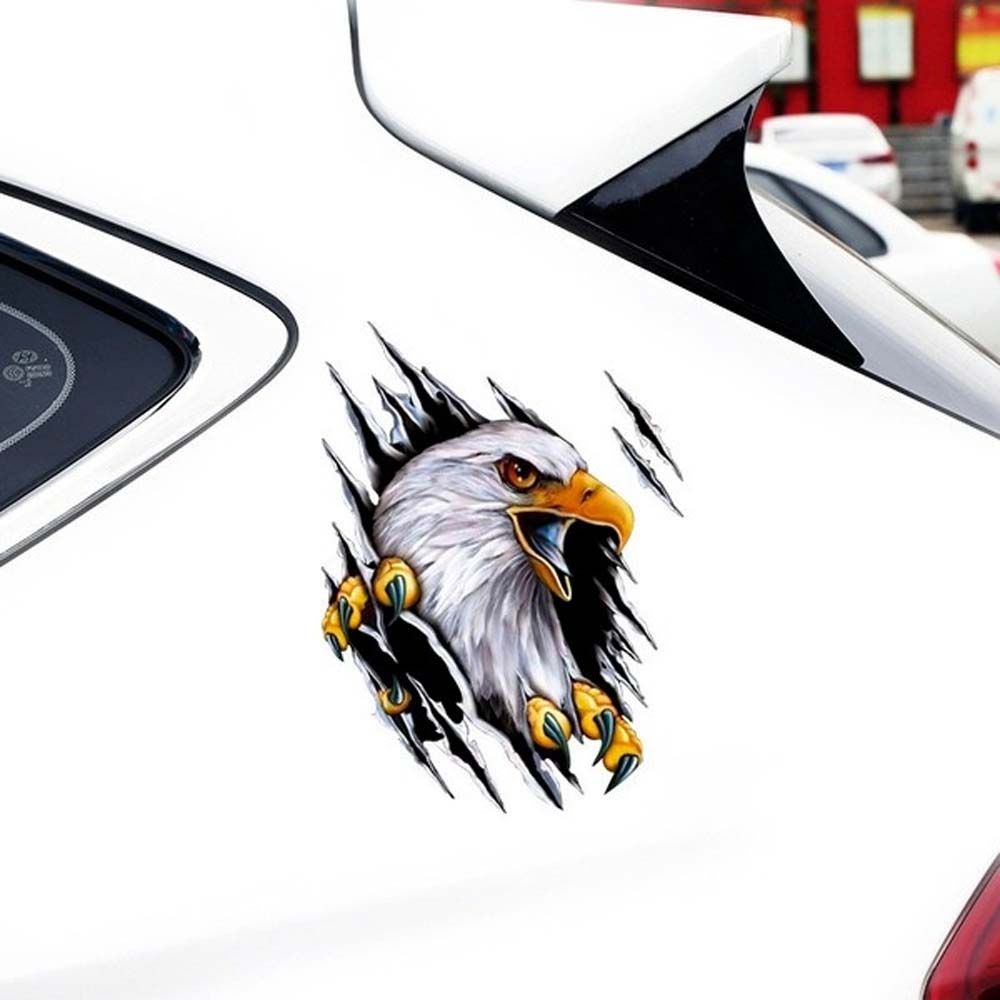 Scratch blocking 3D Simulation Sticker Car Body Decoration Eagle Car Sticker Motorcycle Decal