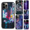 Японские улицы Токио Неоновый Рай Чехол для телефона Для iPhone 16 15 14 Plus X XR XS apple 16 11 12 13Pro Max coque