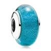925 Sterling Silver Charm Shimmering Radiant Effervesence Heart Wavy Fancy Murano Glass Bead Fit Popular Bracelet Jewelry