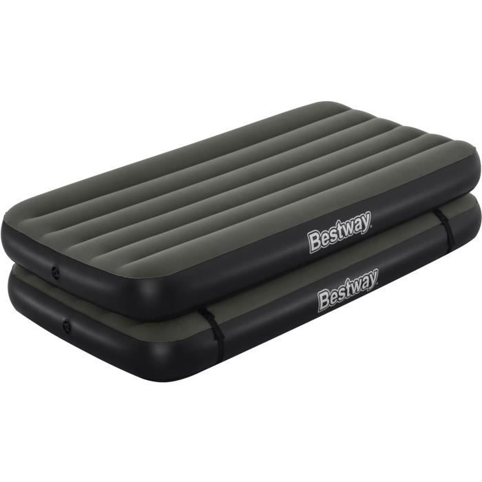 Надувная кровать 3 в 1 - BESTWAY - Airbed Tritech™ Connect and Rest™ - Двуспальная, высокая, king size - 188 x 99 x 25 см - 150 кг
