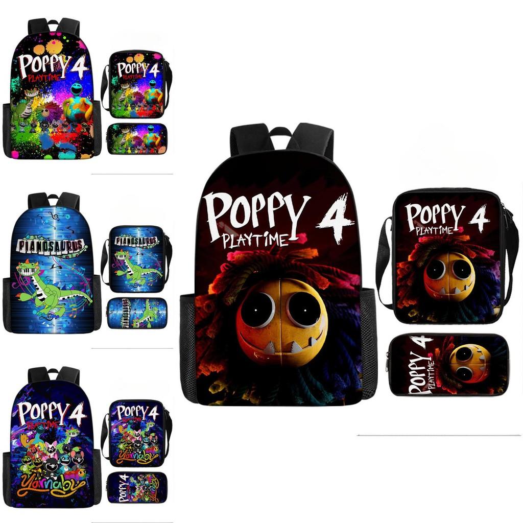 Poppy Playtime Глава 4 Кошмарные существа Детский рюкзак Оксфорд Легкий школьный рюкзак с мягкими лямками для учеников начальной школы