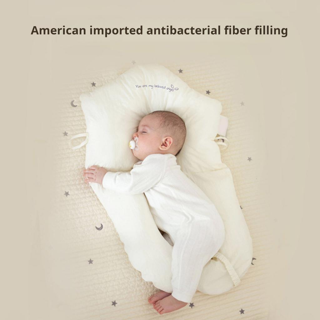Подушка для младенцев Yousheng для симметричной регулировки формы головы, мягкая подушка для малышей, регулируемая подушка для объятий, супер мягкая подушка для позиционирования ребенка